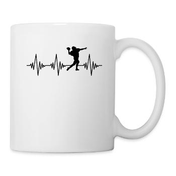 Football Heartbeat - Mug - white - Right