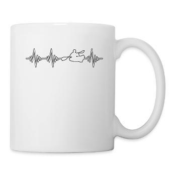 Canoë Kayak Heartbeat - Mug blanc - blanc - Droite