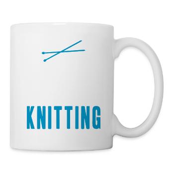 You Just Have To Get Ripped By Knitting Funny - Tasse - Weiß - Rechts