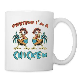 Poulet Drôle Dire Poulet Coq Fermier Cadeau - Mug blanc - blanc - Droite