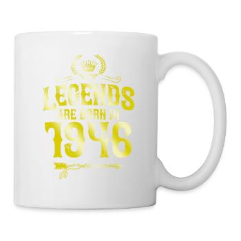 Légendes de 1946 nées en - Mug blanc - blanc - Droite