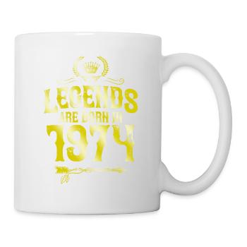 1974 legends born in - Mug - white - Right