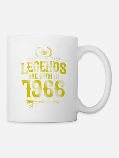 1966 legends born in - Tasse - Weiß