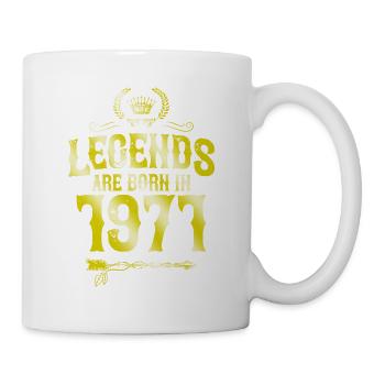 1971 legends born in - Tasse - Weiß - Rechts