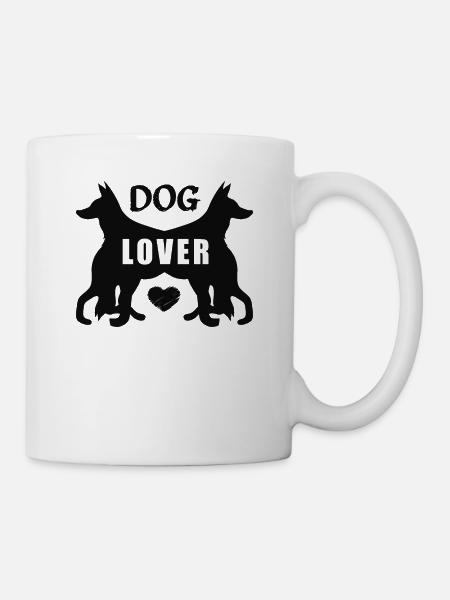 Amoureux des chiens - Mug blanc - blanc