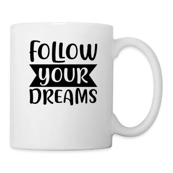 Suivez vos rêves Licorne - Mug blanc - blanc - Droite