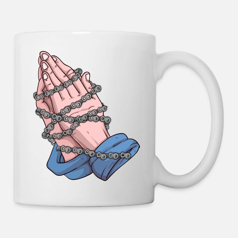 Fahrrad Glaube - Tasse - Weiß