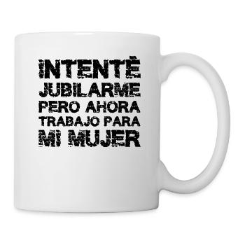 Retraite Humour Drôle Retraité Travail Pension - Mug blanc - blanc - Droite