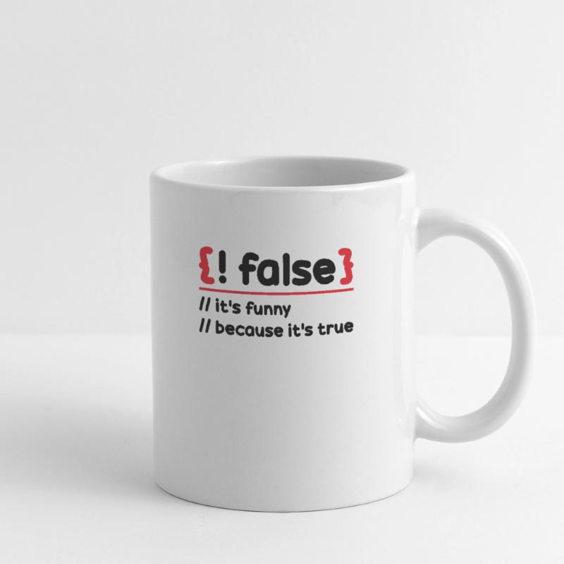 Programmeur Programmation Logiciel Codage Codeur Mug blanc