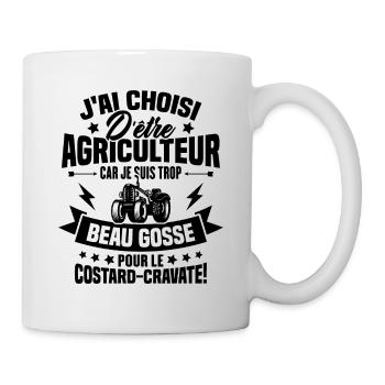 Agriculteur et Beau-gosse - Mug blanc - blanc - Droite