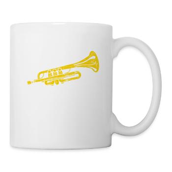 Trumpets Are My Therapy Funny Trumpet Lover Marchi - Mug - white - Right