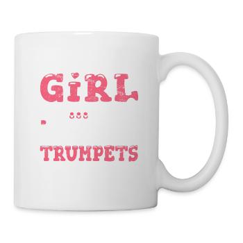Just A Girl Who Loves Trumpets Funny Trumpet Playe - Mug - white - Right