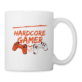 H Is For Hardcore Gamer Halloween Video Games - Tasse - Weiß - Rechts