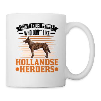 Hollandse Herder Hollandse Herderdshond - Mug - white - Right