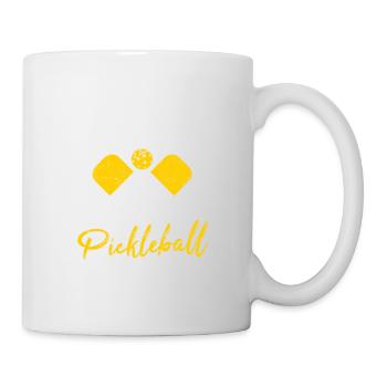 Cette fille court sur pickleball et café femmes moth - Mug blanc - blanc - Droite
