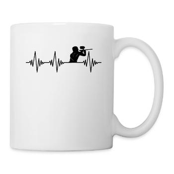 Paintball Herzschlag - Tasse - Weiß - Rechts