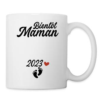 Bientôt Maman 2023 Future Mère Annonce Grossesse - Mug blanc - blanc - Droite