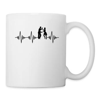 Tanzen Herzschlag - Tasse - Weiß - Rechts