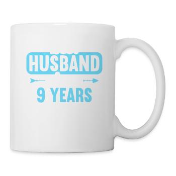 Best Husband Since 9 Years 9th Wedding Day - Tasse - Weiß - Rechts