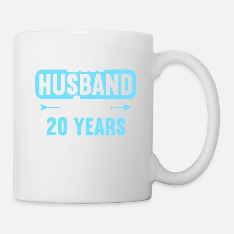 Best Husband Since 20 Years 20th Wedding Day - Tasse - Weiß