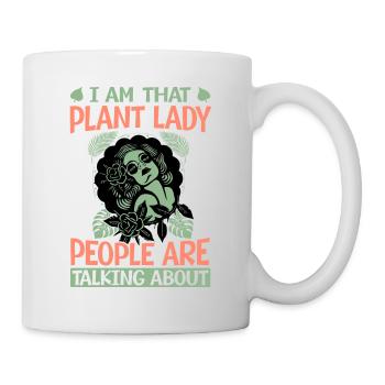 Je suis la plante dont les gens parlent - pl - Mug blanc - blanc - Droite