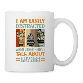 Je suis facilement distrait quand d’autres personnes parlent abou - Mug blanc - blanc - Droite