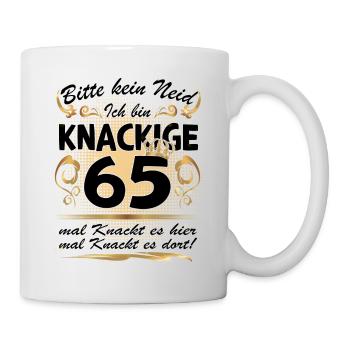 65. Geburtstag Sprüche lustig Frauen - Tasse - Weiß - Rechts
