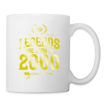 2000 legends born in - Tasse - Weiß - Rechts