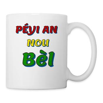 péyi an nou bèl - Mug blanc - blanc - Droite