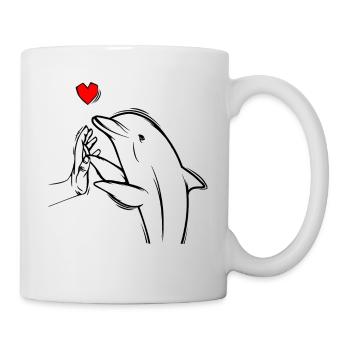 Dauphin - Mug blanc - blanc - Droite