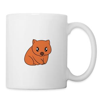 C’est mon costume humain, je suis vraiment un wombat - Mug blanc - blanc - Droite