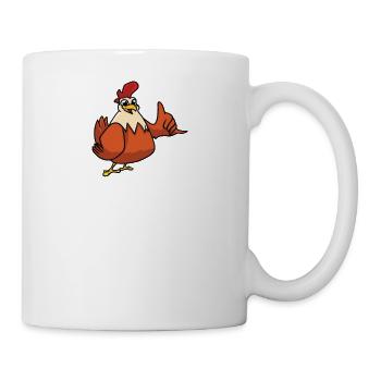 Un éleveur de poulets dans le besoin vieillit - Mug blanc - blanc - Droite