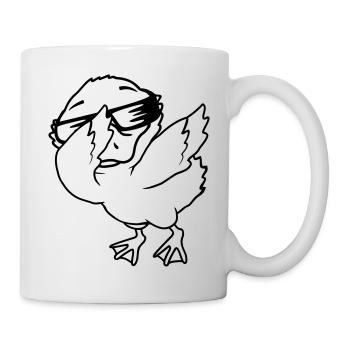 Ducklings Dabbing Party cool - Mug - white - Right