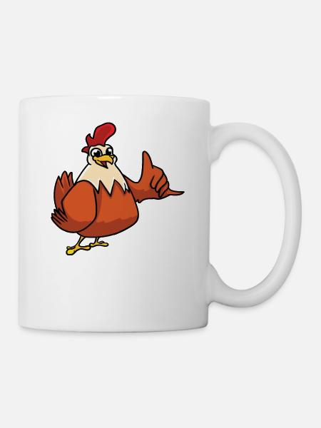 Hühner Für Alle - Tasse - Weiß