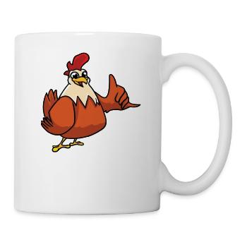 Meilleur père de poulet de tous les temps - Mug blanc - blanc - Droite