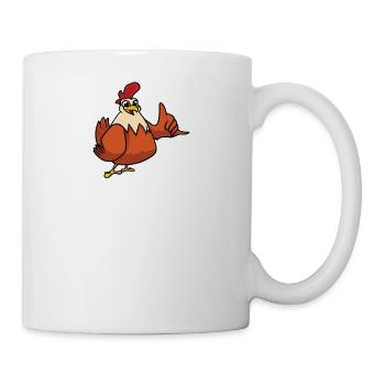 L’éducation est importante, mais mon poulet est plus important - Mug blanc - blanc - Droite