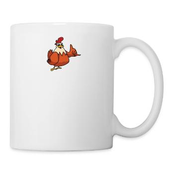 Un poulet résout la plupart de mes problèmes Plus de poulets - Mug blanc - blanc - Droite
