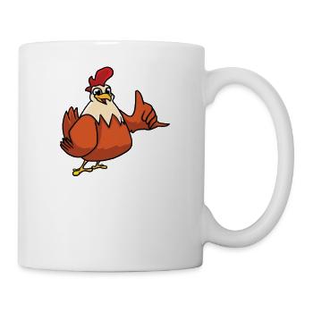 Les poulets sont meilleurs que la thérapie - Mug blanc - blanc - Droite