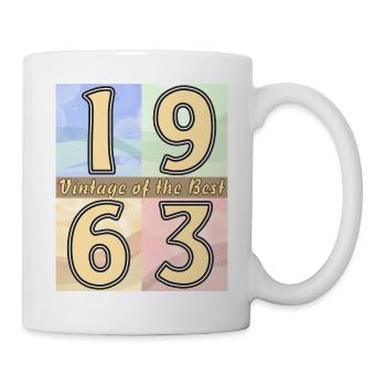ANNÉE D’ANNIVERSAIRE 1963 - Mug blanc - blanc - Droite