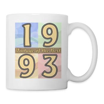 BIRTHDAY YEAR 1993 - Mug - white - Right