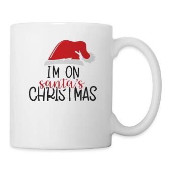 Je suis au Santa’s Christmas Norwegian Pattern - Mug blanc - blanc - Droite