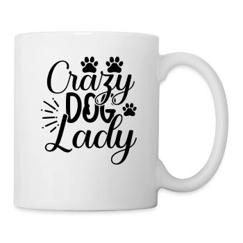 Crazy dog lady - Mug - white - Right