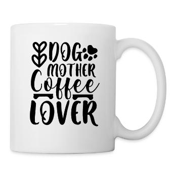 Dog mother coffee lover - Mug - white - Right