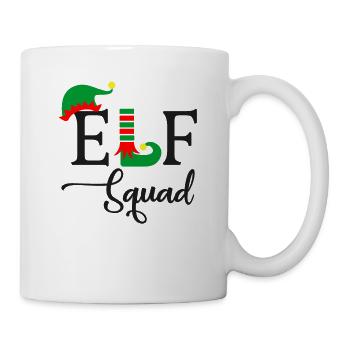 Funny Elf Troupe Christmas Design - Mug - white - Right
