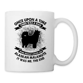 Einmal - Alaskan Malamute - Tasse - Weiß - Rechts