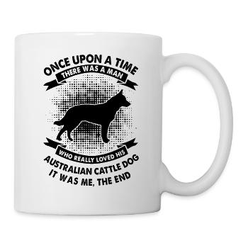 Es War Einmal Zeit - Australisches Vieh - Tasse - Weiß - Rechts