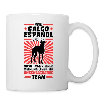 Galgo Espanol ist unschlagbar Spanien Windhund - Tasse - Weiß - Rechts