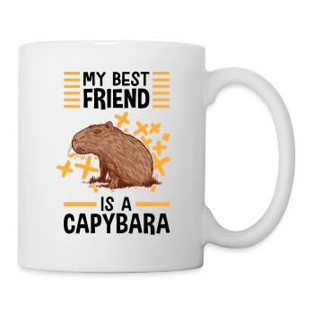 Capybara is my best friend capybara - Mug - white - Right