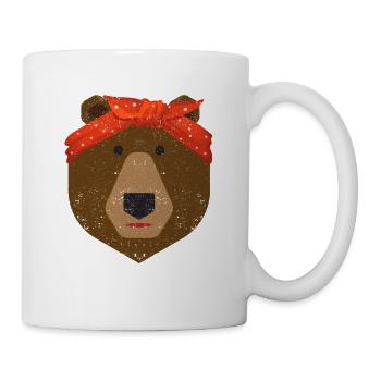 Halloween Bear Face Costume Animals Cute - Mug - white - Right