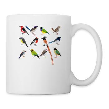 Nerd For Birds Bird Lovers Bird Watching Funny Bir - Mug - white - Right